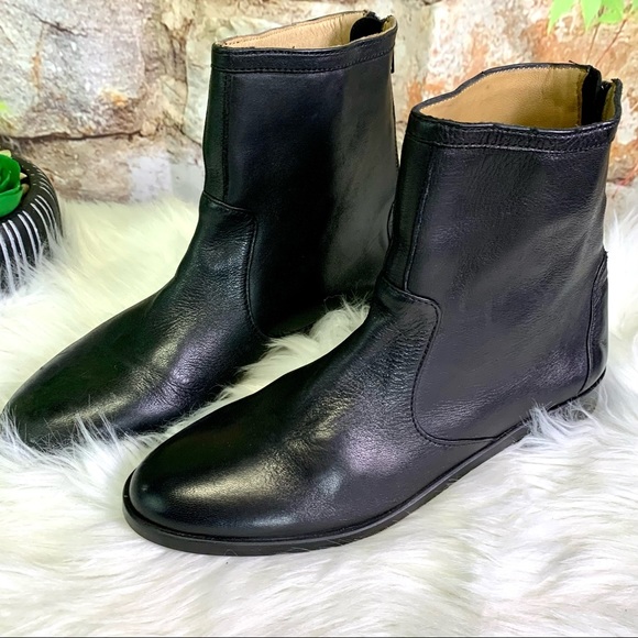 ROBERT ZUR Black Glove Leather Ankle Boots, 7AA - Picture 3 of 14